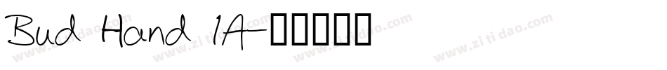 Bud Hand 1A字体转换
